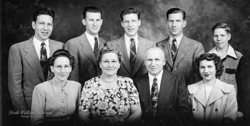Thelma Brunken family - c1946