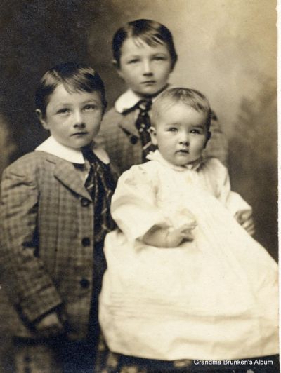 Herbert, Alfred and Paulina Lindorfer - c1911