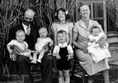 William and Mary Brunken and Grandchildren - c1939
