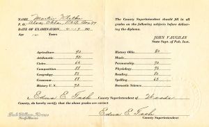 Eighth Grade Examination Scores - 1929