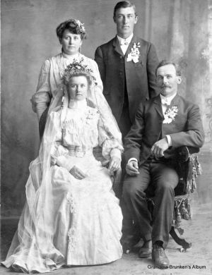 Mary Petersen and William Brunken Wedding - 1905