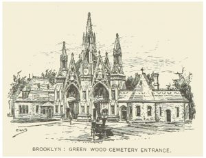 Green Wood Cemetery in Broolyn, 1891. From King's Handbook of the United States