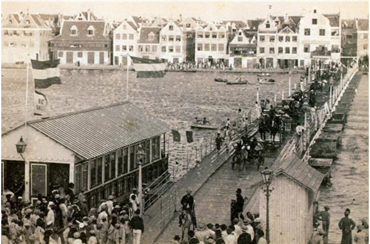 The pontoon bridge that connects Punda and Otrobanda in Curacao was opened on May 8, 1888, and named after Queen Emma. It has operated ever since.