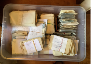 Letters in storage