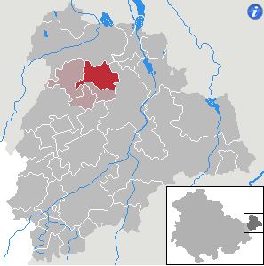 Location of the municipality Rositz in the district Altenburger Land
