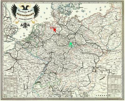 The German Railway Network in 1849