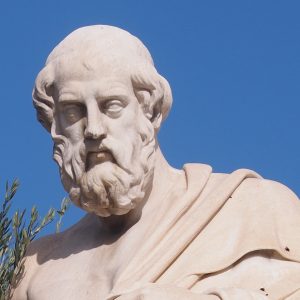 Statue of Plato by Leonidas Drosis