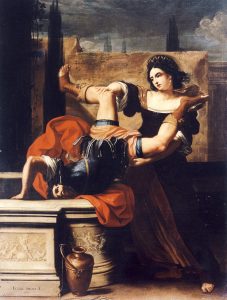 Timoclea Kills the Captain of Alexander the Great by Elisabetta Sirani (1659)