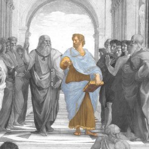 Aristotle in The School of Athens