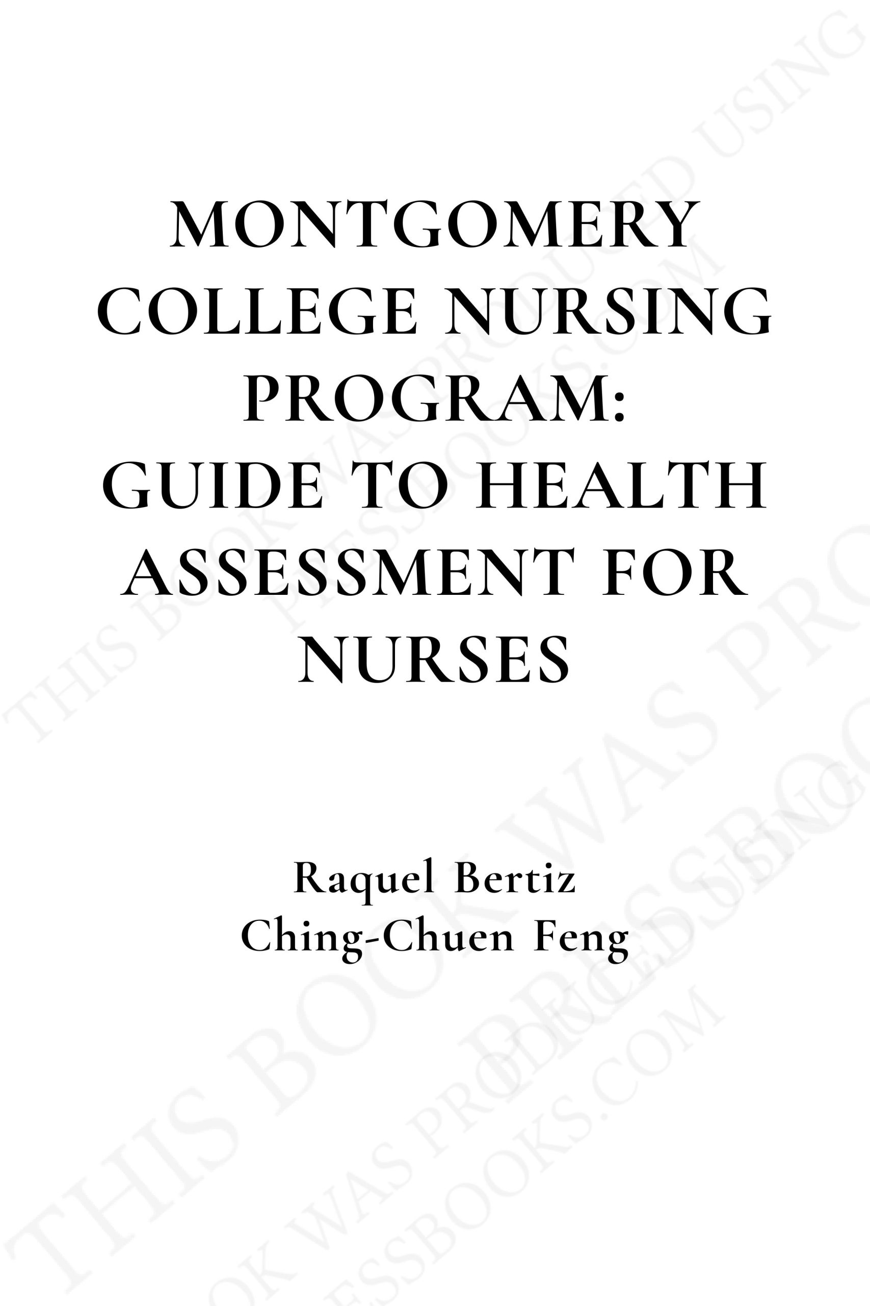 Guide to Health Assessment for Nurses – Simple Book Publishing