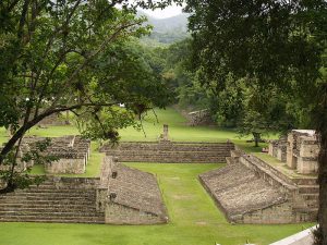 Image of the ball courts at Copan