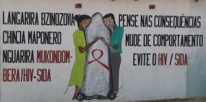 AIDS prevention art in Mozambique.