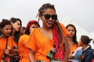 Image of the Black Women's March against Racism and Violence in Brazil, 2015.