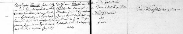 Christoph Kirmse + Christiane Etzold - Marriage Record 1863