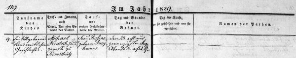Kratsch- BirthDeath Record 6 Aug 1840