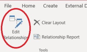 Edit Relationships command