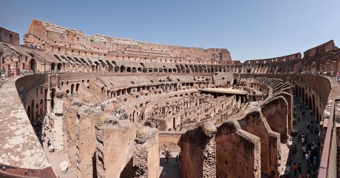 "Internal view of the Colosseum"