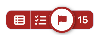 A screenshot of the control panel for the accessibility tool. It consists of four buttons left-to-right in a row: 1. "Open site reports in a new tab"; 2. "Check headings & alt text"; 3. "Show / Hide accessibility alerts"; 4. "Go to first / next alert"