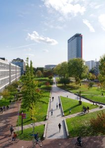 14.9 TU Delft campus door Mecanoo