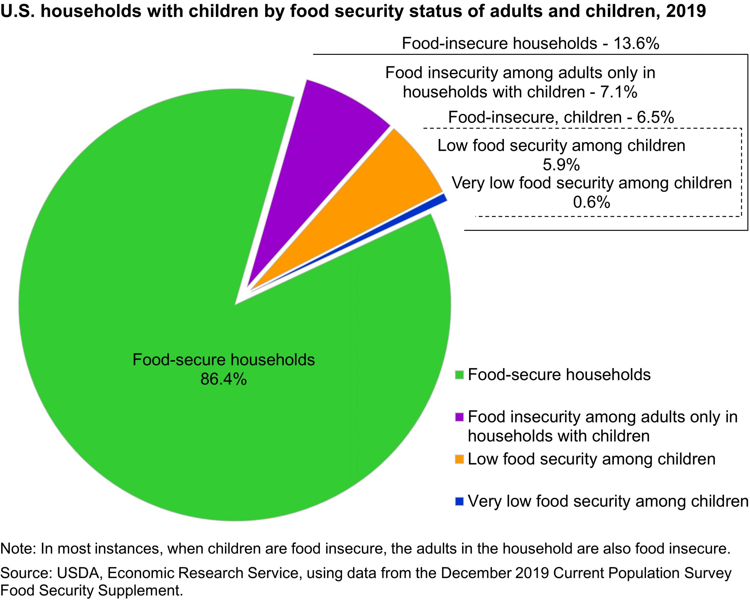About 13% of children in the US experience food insecurity.