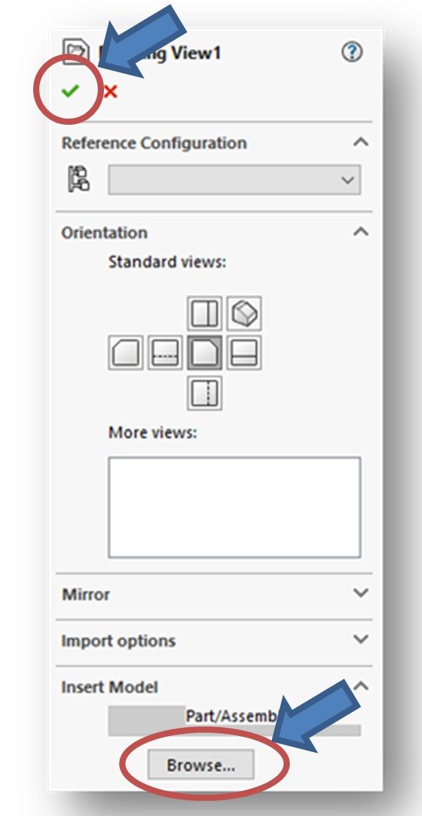 Specifying What Part or Assembly to Pull the View From