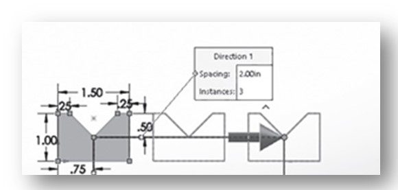 Example - One-Dimensional Linear Sketch Pattern