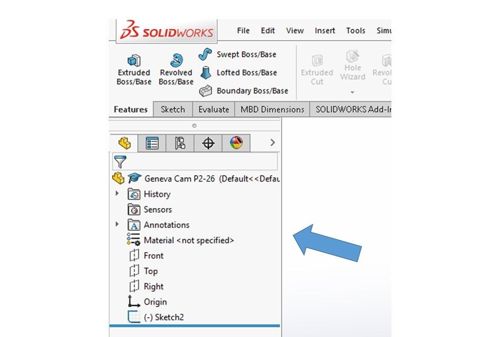 FeatureManager Design Tree