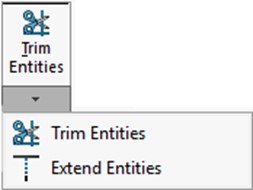 Figure 3-10 Trim Entities Command Icon - Extend Entities Tool