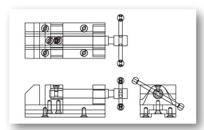 Example of 3-Views - Bench Vise