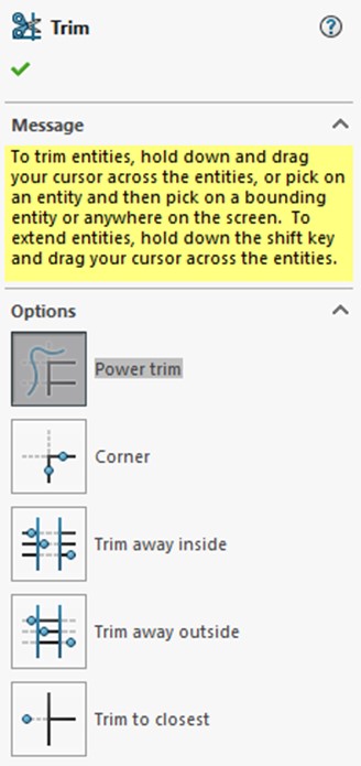 Figure 3-1 Trim PropertyManager