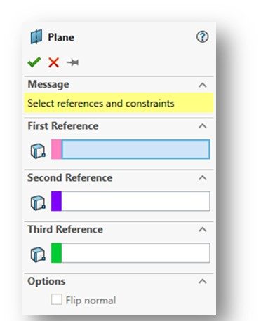 Figure 6-5 Plane PropertyManager