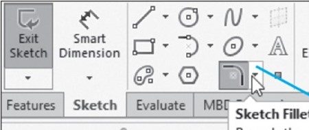 Fillet/Chamfer Command Icon