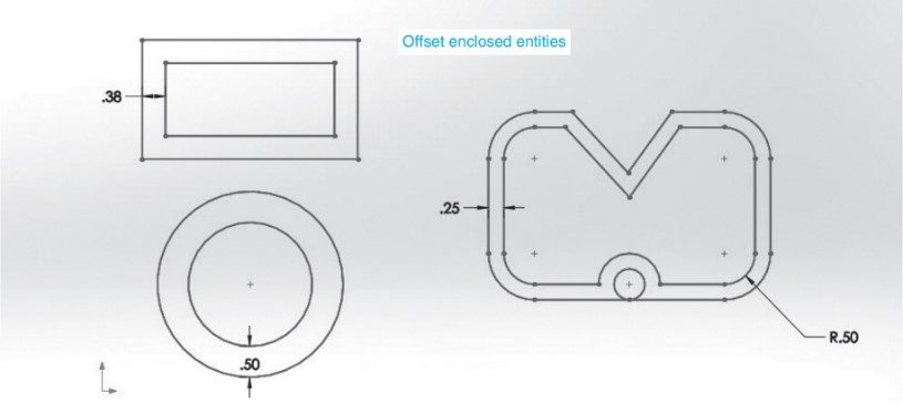 Examples - Use of Offset Tool