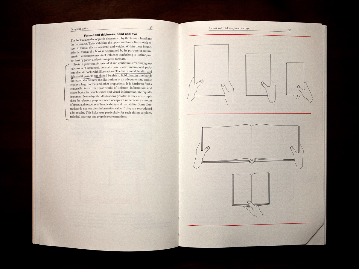 DESIGNING BOOKS — awareness of physicality