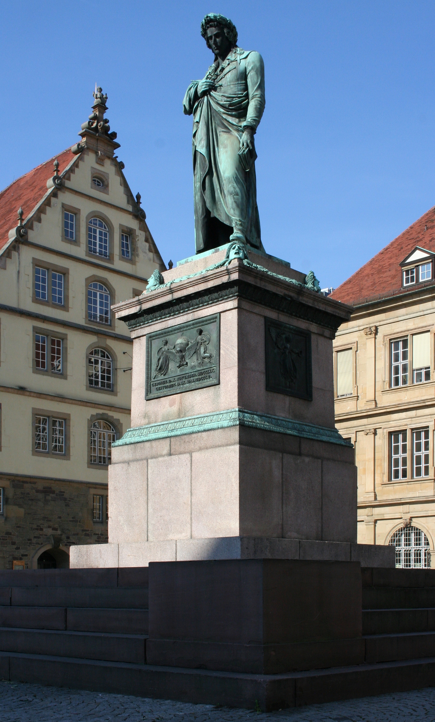 Schillerdenkmal am Schillerplatz in Stuttgart