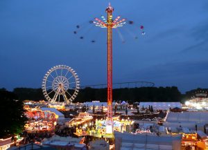 fair grounds with rides