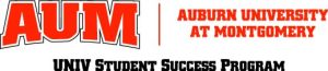 AUM UNIV Student Success Program logo with orange and black text