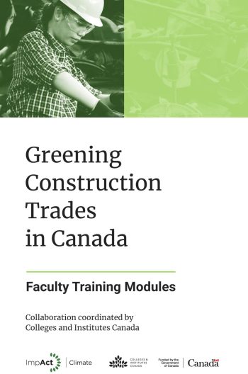 Book Cover for Greening Construction Trades in Canada